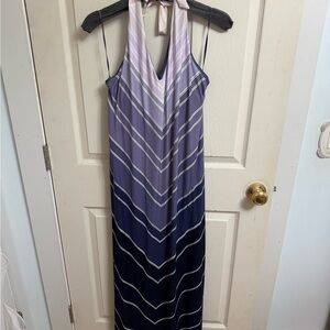 Soma Purple Chevron Maxi Dress